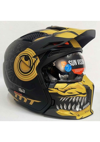 Street Fighter Sv Aztec Motosiklet Kaskı