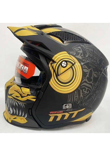 Street Fighter Sv Aztec Motosiklet Kaskı