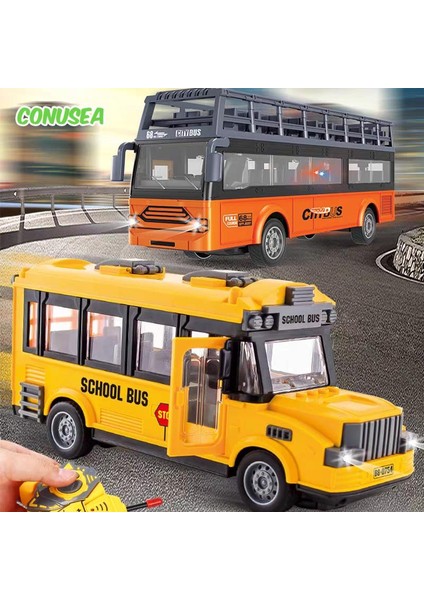 1/30 Rc Otobüs Uzaktan Kumanda Araba Okul Otobüsü Ambulans Sokmak Tur Otobüs Modeli Çift Katlı Otobüs Elektrikli Araba Erkek Oyuncak Doğum Günü Hediyeleri (Yurt Dışından)