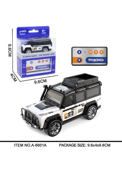Trasped 1:64 Alaşım Mini Rc Araba 5 Klı Elektrikli Masaüstü Uzaktan Kumanda Arabalar Simülasyon Römork ile Premium Küçük Oyuncaklar (Yurt Dışından)