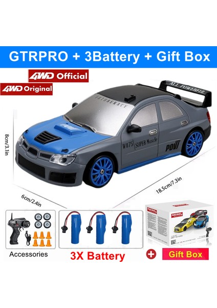 2.4g Yüksek Hızlı Drift Rc Araba 4WD Uzaktan Kumanda AE86 Modeli Gtrpro Araç Araba Rc Yarış Arabaları Oyuncak Çocuklar Için Noel Hediyeleri (Yurt Dışından)