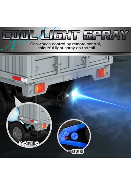 1:16 Rc Araba Simülasyon Sprey Işıkları ile Sürüklenme Tırmanma Kamyon LED Işık Tepesi Kargo 2.4g Uzaktan Kumanda Elektrikli Oyuncaklar Çocuk Için (Yurt Dışından) fiyatları