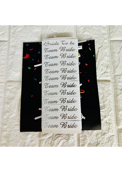 - Bride To Be Parti Bilkeliği Gümüş 12 Adet Nrmsa