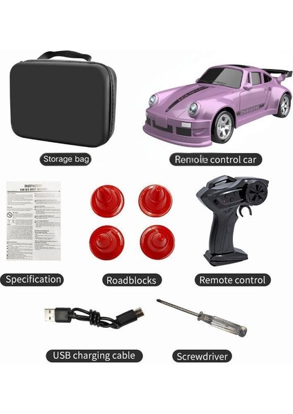 Yeni 4WD 2.4ghz Rc Simülasyon Mini Drift Araba Palm Yarışı Modeli Masa Oyuncakları 1/64 Ölçekli Uzaktan Kumanda Araba Çocuklar Için Hediye Boys. (Yurt Dışından)