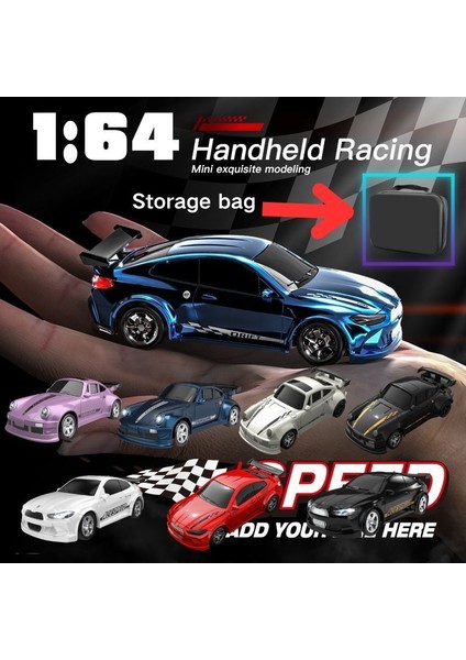 Yeni 4WD 2.4ghz Rc Simülasyon Mini Drift Araba Palm Yarışı Modeli Masa Oyuncakları 1/64 Ölçekli Uzaktan Kumanda Araba Çocuklar Için Hediye Boys. (Yurt Dışından)