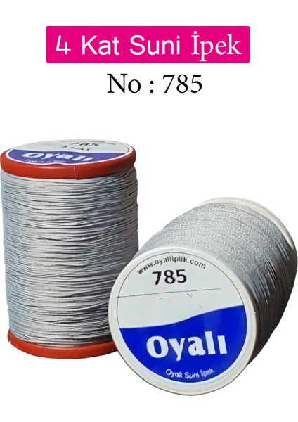 4 Kat Suni Ipek Iplik Iğne Oyası Boncuk Ipi Tığ Oyası NO:785
