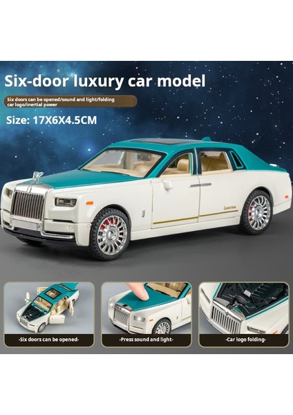 Simülasyon Rolls-Royce Phantom Model Araba Modeli Süsler Lüks Araba Sedan Çocuk Oyuncak Araba Çocuk Koleksiyonu Kutusu ile (Yurt Dışından)