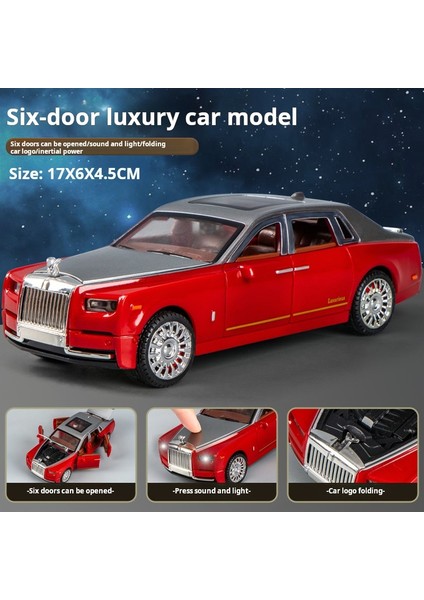 Simülasyon Rolls-Royce Phantom Model Araba Modeli Süsler Lüks Araba Sedan Çocuk Oyuncak Araba Çocuk Koleksiyonu Kutusu ile (Yurt Dışından)