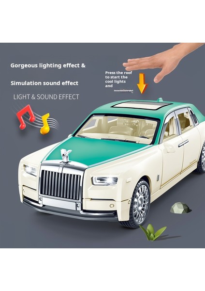 Simülasyon Rolls-Royce Phantom Model Araba Modeli Süsler Lüks Araba Sedan Çocuk Oyuncak Araba Çocuk Koleksiyonu Kutusu ile (Yurt Dışından)