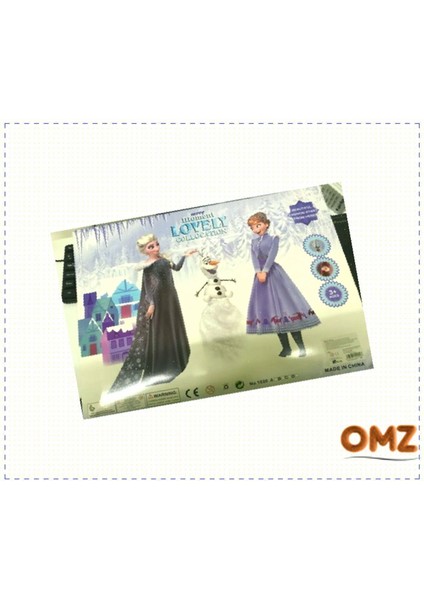 Luxury Karlar Ülkesi Frozen Elsa ve Anna Bebek Oyuncak Seti 4lü Evcilik Oyuncakları Kız Cocuk Erkek Cocuk 1 Adet