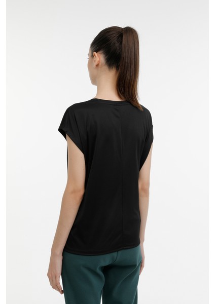 WL HAILEY 11GF18 3PR Siyah Kadın Kısa Kol T-Shirt