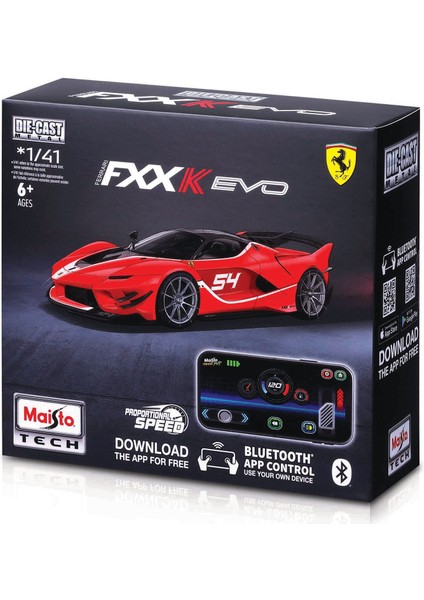 1:41 App Control Kumandalı Metal Araba - Ferrari Fxx K Evo 20051