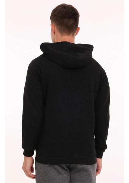 MR OTN87 FZ HD 4PR Siyah Erkek Eşofman Üstü