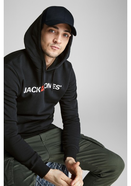 JJECORP OLD LOGO SWEAT HO Siyah Erkek Sweatshirt fırsatları