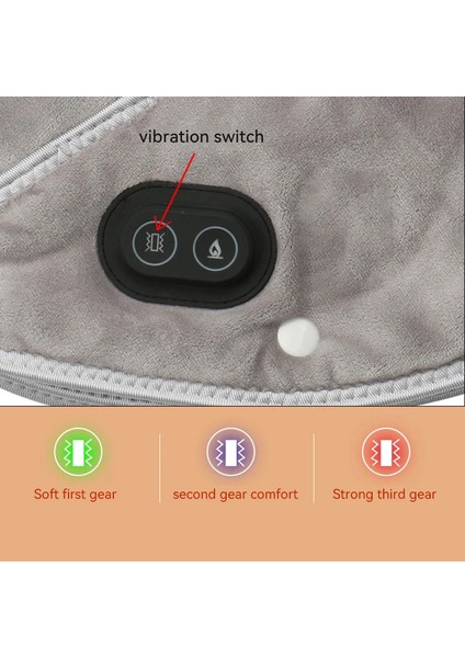 USB Elektrik Omuz Isıtma Yastığı Masajı Titreşim Masajı Servikal Şal Isıtıcı Gevşeme Omuz Isıtmalı Eşarp (Yurt Dışından)