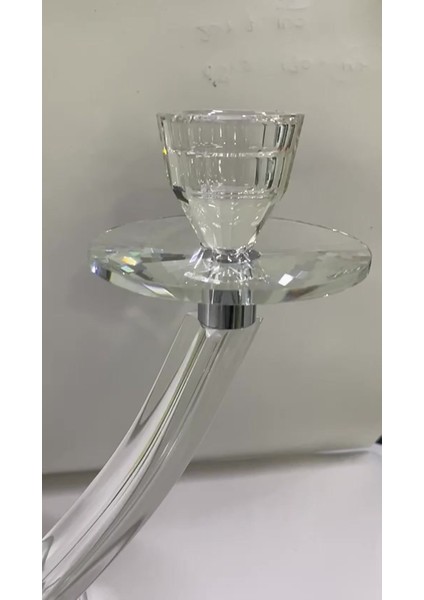Luxury Kristal Yarım Ay Mumluk/şamdan 1 Adet