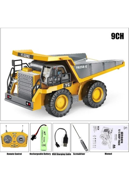 Çocuk Uzaktan Kumandalı Oyuncak Arabalar Boys Için Rc Inşaat Ekskavatör Damperli Kamyon Buldozer Elektrikli Araba Çocuk Oyuncakları Yılbaşı Hediyeleri (Yurt Dışından)