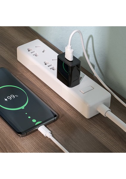 iPhone ile Uyumlu 3.0A Şarj ve Data Kablo USB To Type-C - 1 Metre - BX52