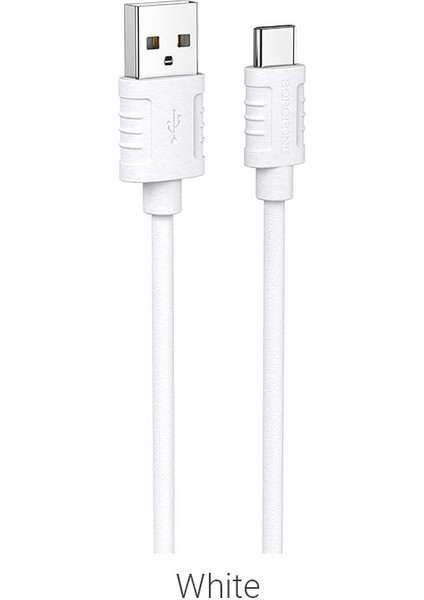 iPhone ile Uyumlu 3.0A Şarj ve Data Kablo USB To Type-C - 1 Metre - BX52