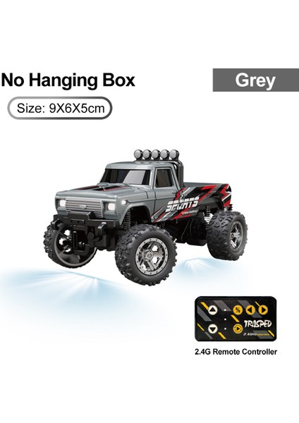 9ımod 1/64 Mini Rc Kamyon 2.4g Off-Road Canavar Kamyon Sabit Hız Cruise Mini Alaşım Model Tırmanma Rc Araba Asılı Kutu ile (Yurt Dışından)