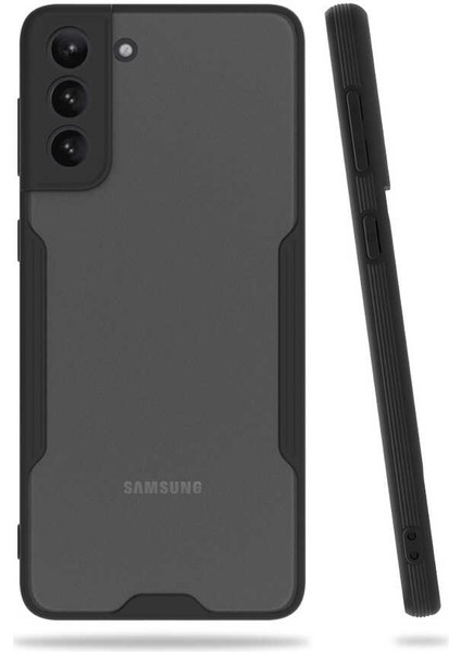 Galaxy S21 Plus Kılıf Klcr Parfe Kapak-Siyah