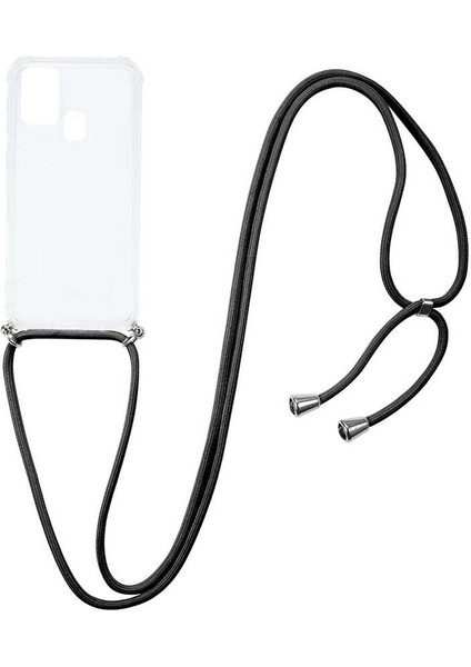 Galaxy M31 Kılıf Klcr X-Rop Kapak-Renksiz