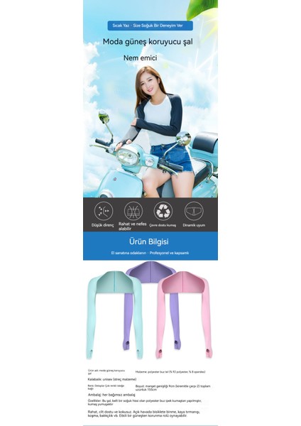Açık Hava Sporları Buz Ipek Tek Satırlı Raglan Güneş Koruma Kolları (Yurt Dışından)