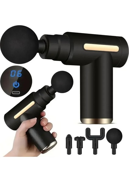 Mini Masaj Fasya Kas Gesevşeme Titreşimli Masaj Fitness USB Kapmak Fasya Tabancası (Yurt Dışından)