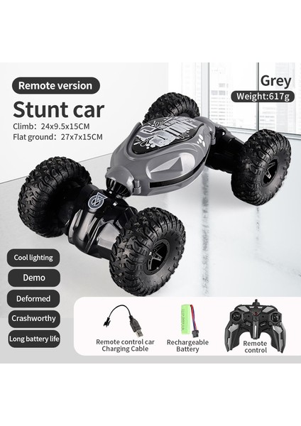 Rc Araba 4x4 Uzaktan Kumanda Sepeti Dublör Hareket Algılama 1/12 Rc Drift Araba LED Işık Deformasyon ile Roman Oyuncaklar Çocuk Oyuncakları (Yurt Dışından)