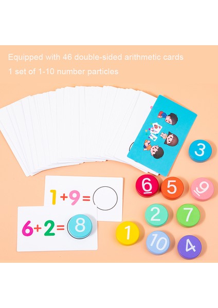 Çocuk Matematik Erken Eğitim Öğretim Yardımcıları Sayı Biliş Eşleştirme Matematik Operasyonları Öğrenme Eğitici Oyuncaklar (Yurt Dışından)