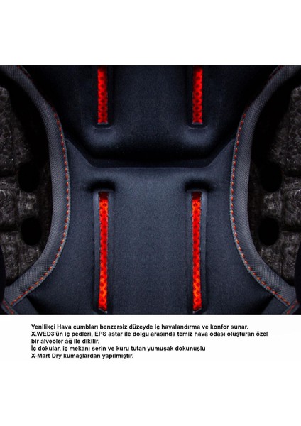 X.WED 3 Trailmania Kros Motosiklet Kaskı modelleri