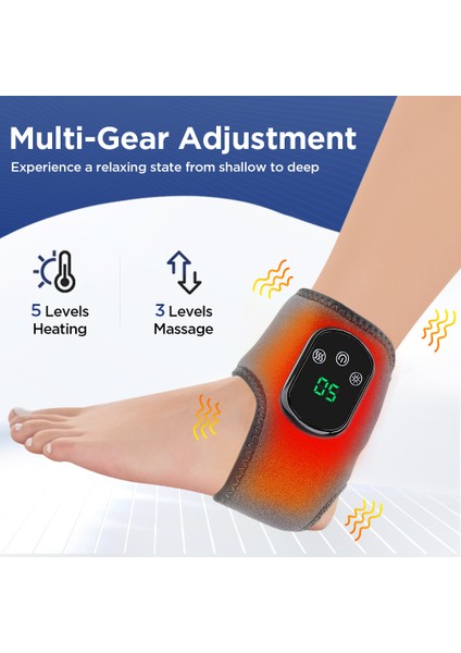 Elastic Masajır Taşınabilir Bileği Bakımı 5 Seviyeli Sıcak Kompres + 3 Vitesli Titreşim Bileği Brace Bileği Korumasını Yapmak (Yurt Dışından) fırsatları