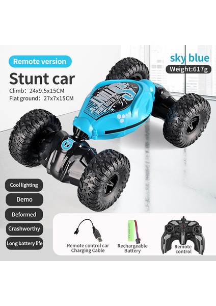 Rc Araba 4x4 Uzaktan Kumanda Sepeti Dublör Hareket Algılama 1/12 Rc Drift Araba LED Işık Deformasyon ile Roman Oyuncaklar Çocuk Oyuncakları (Yurt Dışından)
