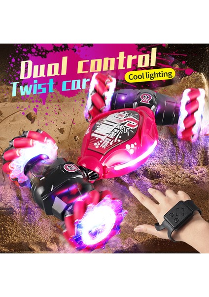 Rc Araba 4x4 Uzaktan Kumanda Sepeti Dublör Hareket Algılama 1/12 Rc Drift Araba LED Işık Deformasyon ile Roman Oyuncaklar Çocuk Oyuncakları (Yurt Dışından)