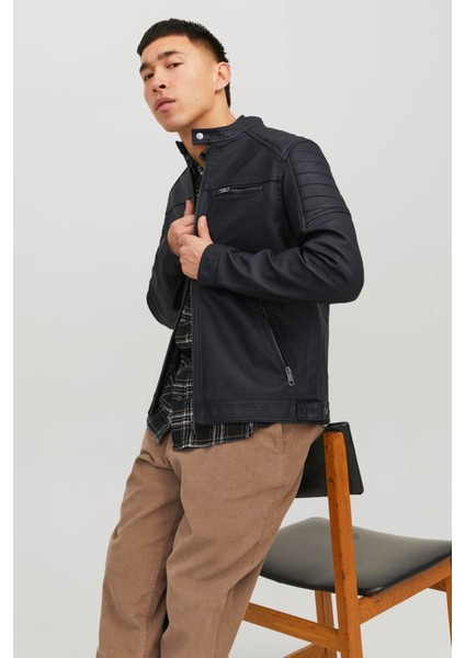 JJEROCKY JACKET NOOS Siyah Erkek Ceket