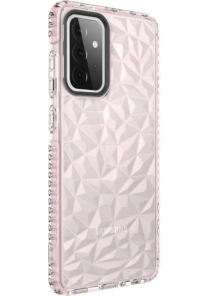 Galaxy A72 Kılıf Klcr Buzz Kapak-Pembe