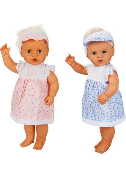 Luxury Yeni 1060011 Lila Sesli Saçlı Et Bebek 60 cm Kampanya!!! 1 Adet modelleri