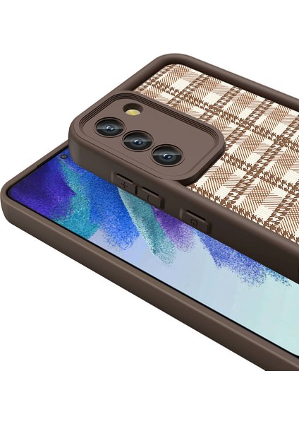 Galaxy S21 Fe Kılıf Kamera Korumalı Baskılı Arka Yüzey Klcr Klas Kapak-Siyah