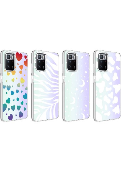 Xiaomi Redmi 10 Kılıf Klcr M-Blue Desenli Kapak-Zebra No1