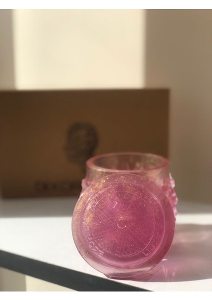 Luxury Marbleite Kapaklı Saklama Kabı/mumluk / Dekoratif Kap / Biblo 1 Adet fiyatları