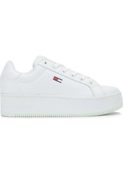TOMMY JEANS FLATFORM Beyaz Kadın Sneaker