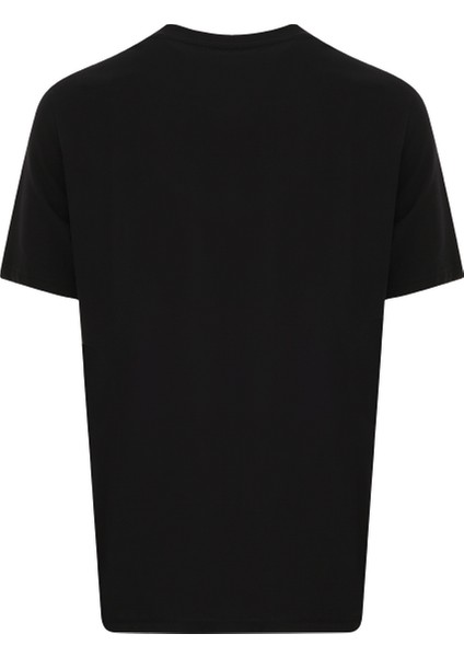 IDENTITY STACKED Siyah Erkek Kısa Kol T-Shirt