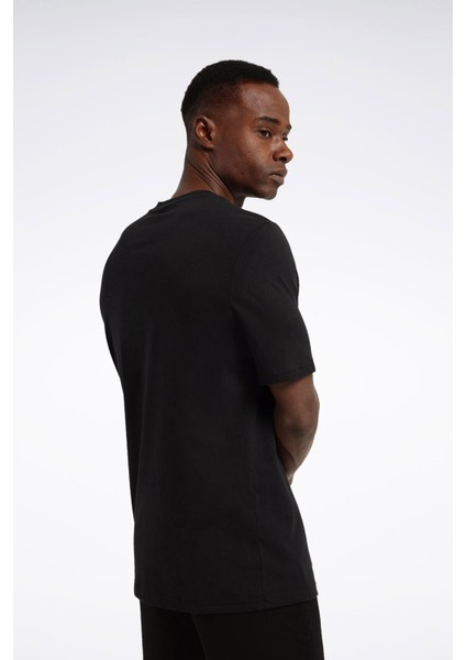 IDENTITY STACKED Siyah Erkek Kısa Kol T-Shirt