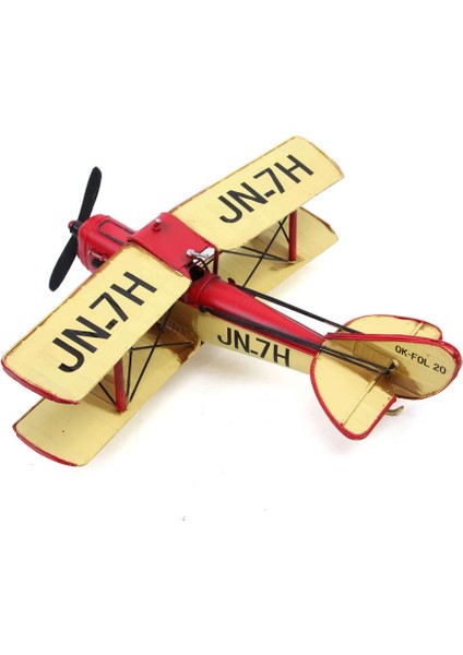 Dekoratif Metal Uçak Çift Kanatlı Biblo Dekoratif Hediyelik fırsatları