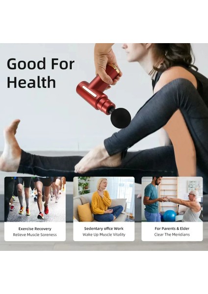 USB Mini Masaj Fasya Kas Gevşeme Titreşimli Masaj Fitness Kapmak Fasya Tabancası (Yurt Dışından)