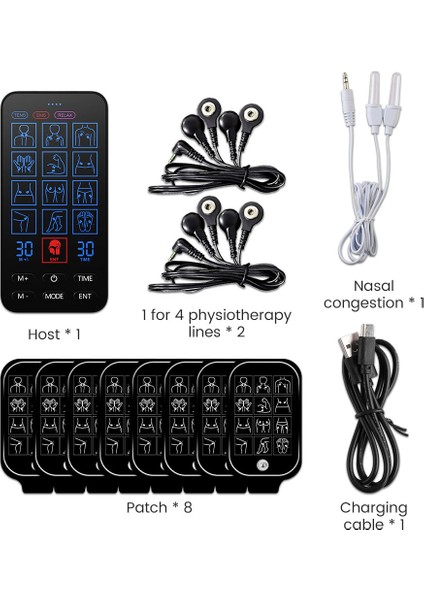 12 Mods On Latest Makineleri Darbe Dürtü Mini Tam Vücut Masajı Ems Electrical Professionals Kas Stimülasyonu USB Fizyoterapi (Yurt Dışından)