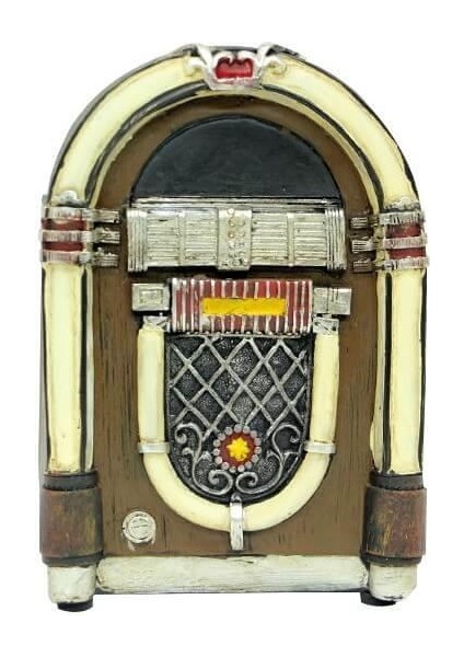 Müzik Kutusu Siyah Polyester Dekoratif Hediyelik