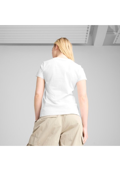 68508102 Graphics Floral Cat Logo Tee Kadın Spor Tişört indirimleri