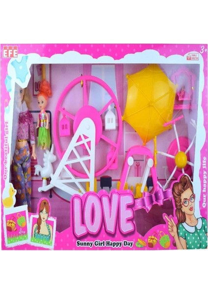Luxury EFE-863 Luna Parklı Full Oyuncak Bebek 1 Adet