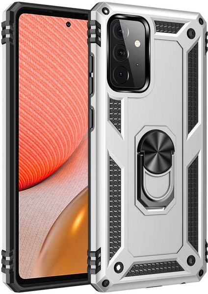 Galaxy A72 Kılıf Klcr Vega Kapak-Gri